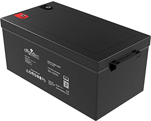 Offgridtec AGM Batterie 12V 260Ah (20HR) für PV-Speicher & Offgrid – Maximale Kapazität für autarke Stromversorgung mit hoher Zyklenfestigkeit und geringer Selbstentladung