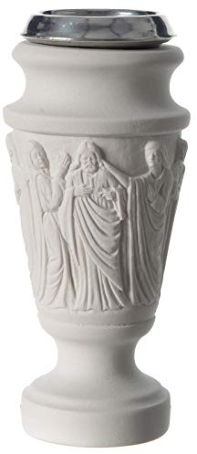 Holyart Grabvase Szene Jesus Weisse Marmor