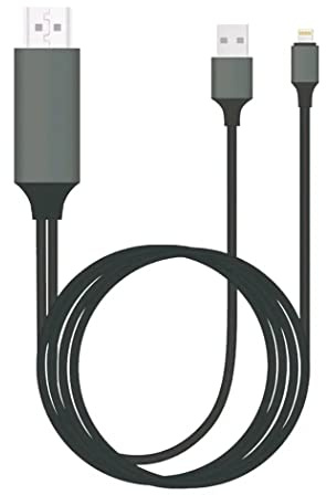 HDMI Adapter Cable for Phone to TV, 1080p HDTV Connector Cable HDMI Adapter Cord, MFi Certified Lightning Digital AV Adapter Compatible for iPhone 14/13/12/11/XS/X to TV Projector Monitor