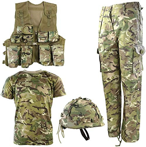 Kombat UK Kids BTP No1 Army Combo Set - British Terrain Pattern, 9-10 Years