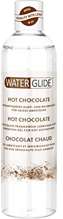 Waterglide Gleitgel Schoko-Aroma | Wasserbasiertes Gleitgel für länger anhaltenden Spaß | Vegan | Geeignet für Sexspielzeug und Kondome | 300 ml