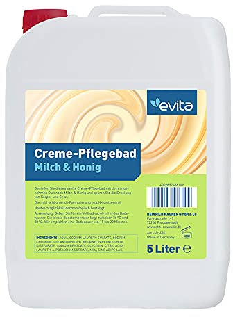 evita Creme-Pflegebad Milch & Honig 5 Liter