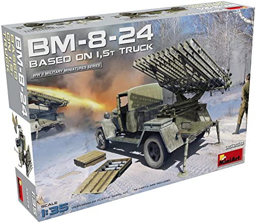 MiniArt 35259 BM-8-24 bas på 1,5 t lastbil modellbyggsats, grå
