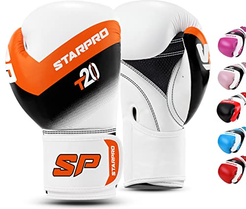 Starpro T20 barnboxningshandskar för väskträning, sparring, juniorboxningshandskar för pojkar och flickor – 4oz, 6oz