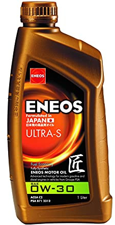ENEOS Motoröl 0W30 “ULTRA S” 1L - Motorenöl für Auto - Vollsynthetisch Motor Öl - Weniger Kraftstoffverbrauch - Motorschutz