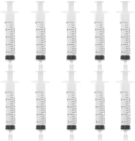 Minkissy 1 set med 10 ml parfym dispenser plast parfym pump adapter spruta rese pump påfyllningsbar flaska spray, vit, 11x 1,6 cm, mode