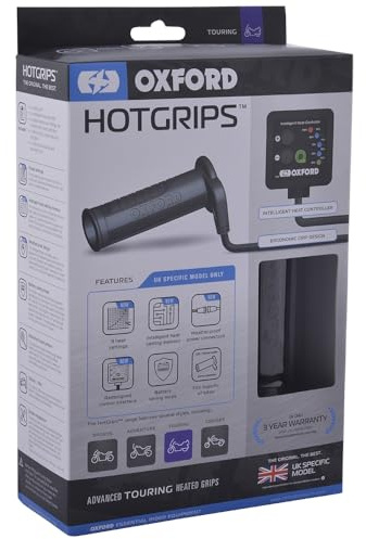Oxford Security HOTGRIPS ADVANCED TOURING UK SPECIFIC NEW HOT HEATED GRIPS - EL691UK (Black)