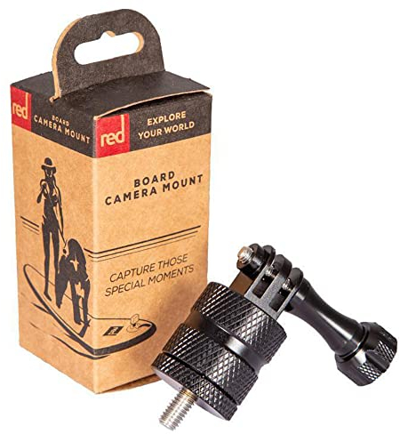 Red Original Support de caméra Paddle Board – Tête réglable à 360 degrés, acier inoxydable, poignée texturée, filetage M6