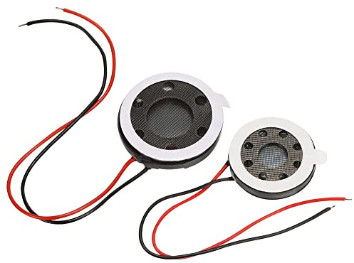 sourcing map 2Stk Mini DIY Magnet Lautsprecher 1W 8 Ohm Ersatz 18mm 4Stk 15mm für Mobiltelefon