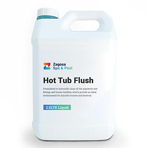 Zagosa Spa & Pool 2.5ltr Hot Tub Flush - Biofilm remover, system flush for spas and hot tubs