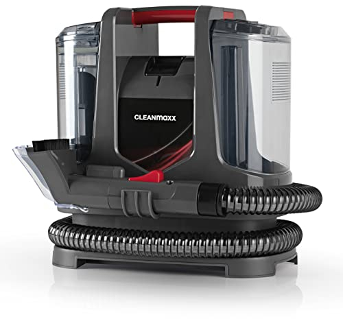 CLEANmaxx Aspirapolvere per lavaggio, pulizia di tappeti e tappezzeria | Per tappezzeria di auto e divani e molto altro | Aspirapolvere a umido per spruzzare, pulire, aspirare | Accessori inclusi