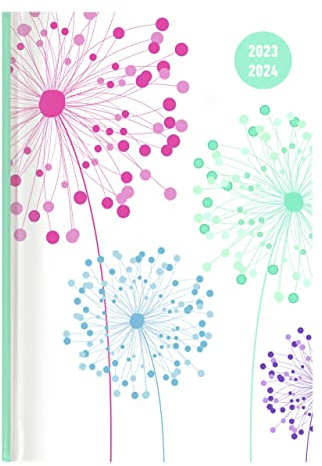 Collegetimer Blowballs 2023/2024 - Schüler-Kalender A5 (15x21 cm) - Pusteblume - Day By Day - 352 Seiten - Terminplaner - Notizbuch - Alpha Edition (Collegetimer A5 Daily)