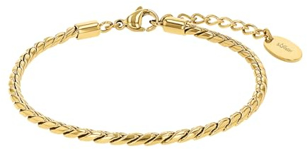 s.Oliver Damen-Armband Edelstahl One Size, Gold 32024548