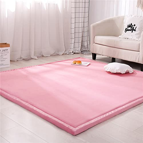 Fancytan Spielmatte Krabbelmatte Baby Kinder Matte, Extra Dick 3cm Faltbar, Teppich Kinder Krabbeldecke Weiche rutschfest Tatami kinderzimmer Deko, Rosa, Grösse: 200x250cm