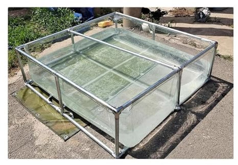 zklaseot Piscinas Desmontables, Piscina Transparente Piscina, con Soporte, Fácil De Instalar sobre El Suelo Jardín Piscina De Marco, Múltiples Tamaños (Color : Claro, Tamaño : 3x2x0.7m)