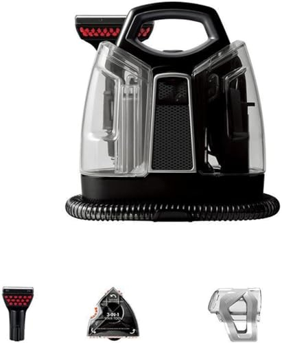 Nettoyeur à vapeur électrique portatif, Machine de nettoyage de rideaux de canapé, aspirateur domestique, aspiration par pulvérisation, Machine intégrée humide et sèche (Color : A)