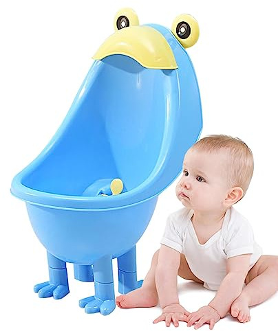 Urinoir d'entraînement pour urinoir sur pied de grenouille - Frog Potty Funny Aiming Target Windmill Pee Trainer Urinoir - Outil d'entraînement pour aller aux toilettes en forme de grenouille Cenmoo