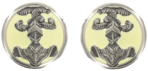 Paire d'Insignes de Collet ABC Dragon Arme Blindée Cavalerie Tenue de Cérémonie Armée De Terre Française