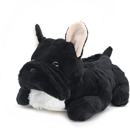 Onmygogo Pantofole per Uomo e Donna, Babbucce Invernali in Peluche, Motivo Bulldog, Bulldog francese., 41/44 EU