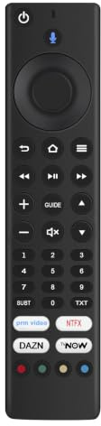 Telecomando vocale sostituito Adatto per Bush Smart TV DLED43UHDSFIRE DLED50UHDSFIRE DLED55UHDSFIRE DLED65UHDSFIRE and fit for JVC RM-C3253 RM-C3255 Smart 4K LED TV