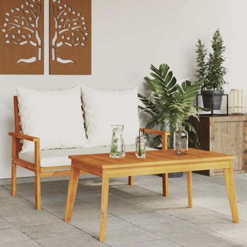 Tidyard Gartensofa-Set mit Kissen Gartenlounge Sofa Terrassensofa Gartenmöbel Terrassenmöbel Garten Garnitur Lounge Sofa Massivholz Akazien