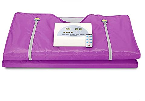 Manta de sauna Manta de sauna de infrarrojos 2 Zona Calefacción Sauna Manta Pérdida de peso Cuerpo Cuerpo Profesional Desintoxicación Terapia Anti Envejecimiento Inicio Uso para la desintoxicación(Col