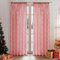 MRTREES Cortina de Navidad Cortinas Modernas para salón Set de 2 Cortinas Rojas Cortinas con Motivos navideños para salón, habitación Infantil 140x225 cm