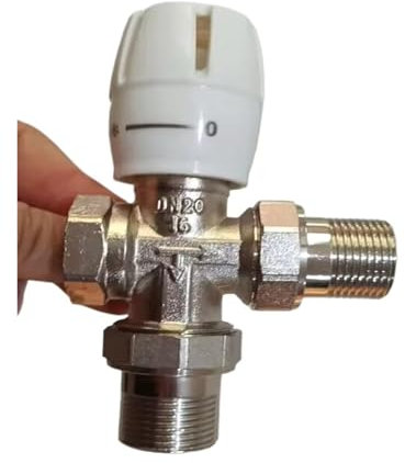 DEYIN DN20 DN25 Heizkörper 3-Wege-Temperaturregelventil Thermostatisches Heizkörperventil Handbuch(DN20)
