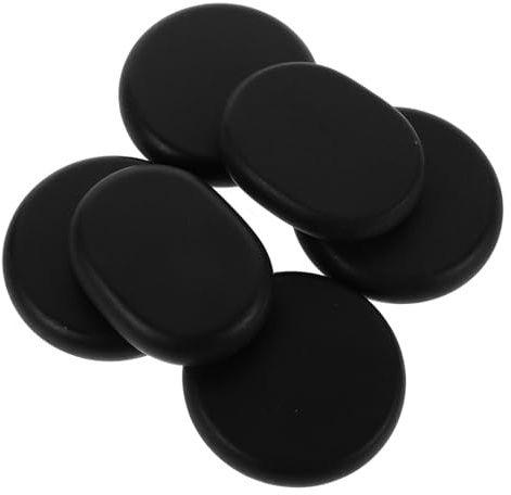 Healvian 6piezas Piedras De Masaje De Calentadas Para Relajación Masajes Terapéuticos