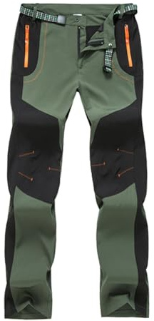 Pantaloni da Caccia Uomo Softshell Antistrappo Leggeri Pants Lavoro Impermeabili Sportivi Pantaloni Trekking Baggy Comodi Pantaloni Montagna Invernali Termici Elasticizzati Pantaloni da Caccia Pants