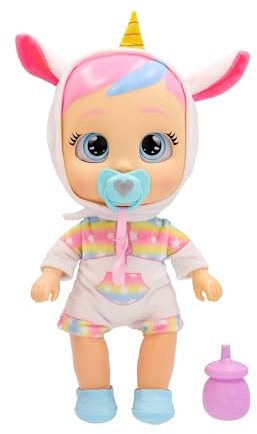 CRY BABIES Dreamy Bambola Interattiva Aiuta Dreamy a Muovere i Primi Passi, a Emettere 10 Suoni e Reazioni. Piangere le Lacrime Bambini a partire da 3 anni