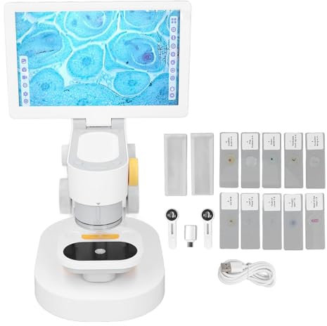 1080p Digitalmikroskop HD Biological Microskop USB Stereo -Mikroskop 9 -Zoll -Anzeige für die Elektronische Reparatur