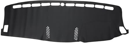 HEROFFIX Non-Slip Dashboard Cover for Ford for Ranger 2018-2021 Black | Carpet, Faux Leather, 1 Pc, Anti-Slip, Car Interior