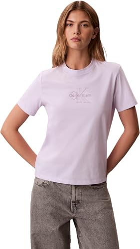 Calvin Klein SS Clasic Monologo Tee Lv047f831g Magliette grafiche Donna