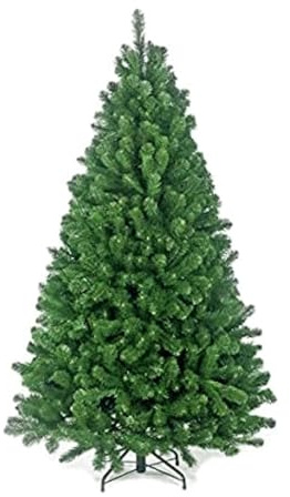 KKTECH Artificial Christmas Tree – 8ft Realistic Bushy Green Xmas Tree with Metal Stand, Easy Assembly Foldable Indoor Outdoor Holiday Decoration - 1750 TIPS (8ft)