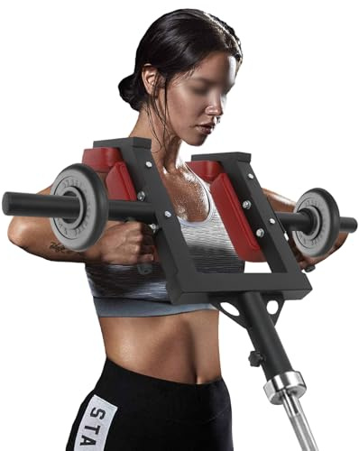 Czyurachel Landmine Griff Fitness für 5,1 cm Olympische Langhantel, Power Rack Zubehör, Landmine Aufsatz für Langhantel mit Schulterpolstern, Dehnung von Schultern, Rücken, Beinen