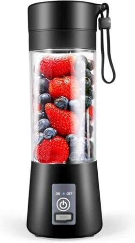 Mixeur portable rechargeable par USB, pour shakes et smoothies, forte puissance de coupe avec 6 lames