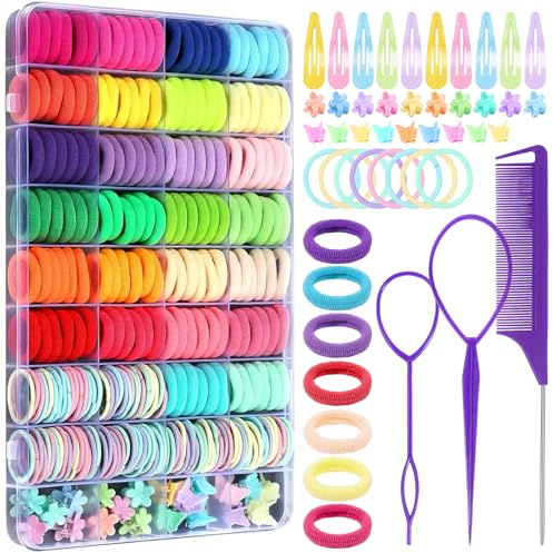 vobobe Toddler Hair Bands Elastic Hair Ties, Hair Accessories for Girls