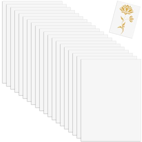 20 Piezas Hojas de Plástico de Mylar, A4 Hojas en Blanco