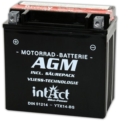 Starke AGM Motorradbatterie Blei Akku Sure Batterie 12V/12Ah
