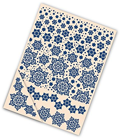 Tattered Lace Prägeschablonen, 4 Stück, 21 cm, Schneeflocken-Design
