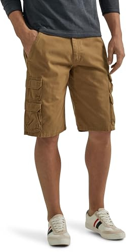 Pantalones Cortos Wrangler, auténticos, Estilo Cargo, Hombre - Bronce - 48 cm