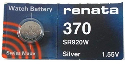 Renata 370 Uhren-Batterie, 1,55 V, ersetzt SR920W