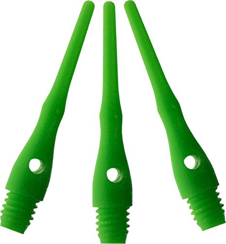 Viper Dart Accessory: Tufflex III 2BA Thread Replacement Soft Tip Dart Points, Neon Green, 1000 Pack