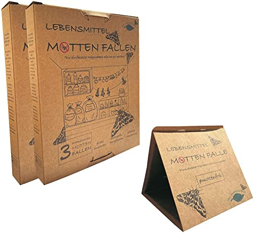Mr. Insect Free - 6X Alimenti per Trappole per Falene - Semplice, Sicuro, Efficace - Anti Tarme Mezzi Contro Trappola per Tarme Alimentari - La frutta secca intrappola le tarme appiccicose