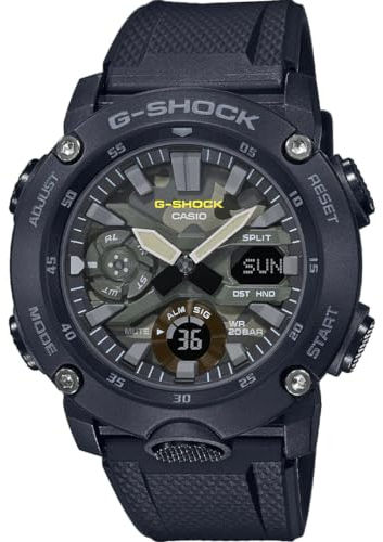 Casio Men Analogue-Digital Quartz Watch with Plastic Strap GA-2000SU-1AER