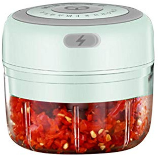 Yusheng 100ml Hachoir à Ail Électrique Chargeur USB Presse-ail Électrique Machine à Ail Électrique Portable Petit Robot Culinaire pour Aliments pour Bébé, Poivre Ail Chili Légumes Noix Hachoir/oulin