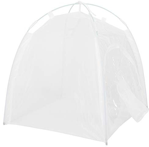 Tissting Mini Serre de Jardin Serre Jardin Protection Plastique Tente Plantes 50x50x80 cm Bâche Plante Tente Abri Tomates Fleurs Cage de Filet PVC Intérieure Extérieure Serre