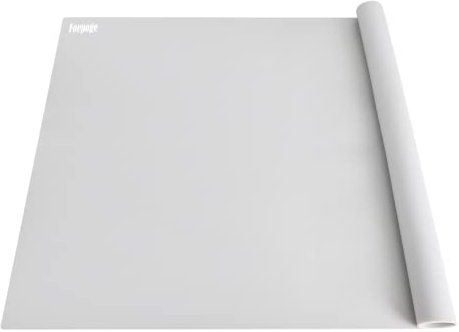 91 cm x 61 cm extra stor silikonmatta för epoxiharts, icke-klibbiga silikonmattor för hantverk smyckestillverkning, halkfria köksbordsmattor för bänkskiva, skydd, värmebeständiga med foepoge, grå