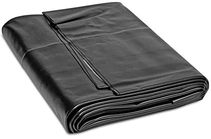 UHEKC Teichfolie wasserdichte Garten-Pool-Membran 0,2mm Verstärkt Fischteich Schutzfolie, 100% Wasserdicht Reißfest Outdoor, Wasserfall, Koi-Teich (Color : Black, Size : 1.5x4m)